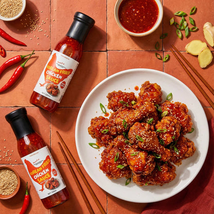 KOREAN FRIED CHICKEN SAUCE HOT AND SPICY 6 x 220ml TWIN DRAGON
