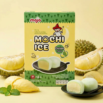 MOCHI ICE DURIAN (6PCS X 38G) 12 x 228g MOJO